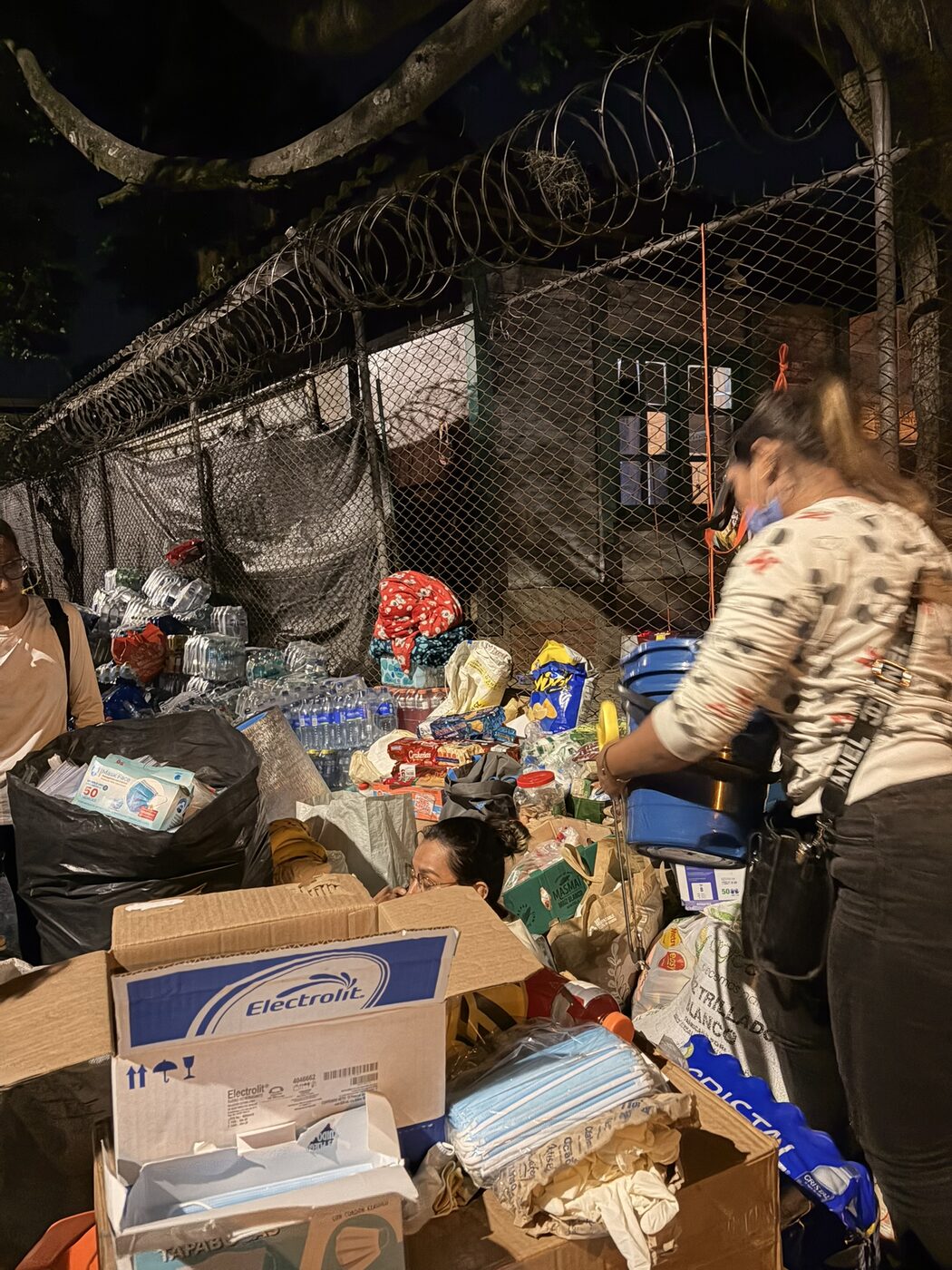 Centro de acopio de noche